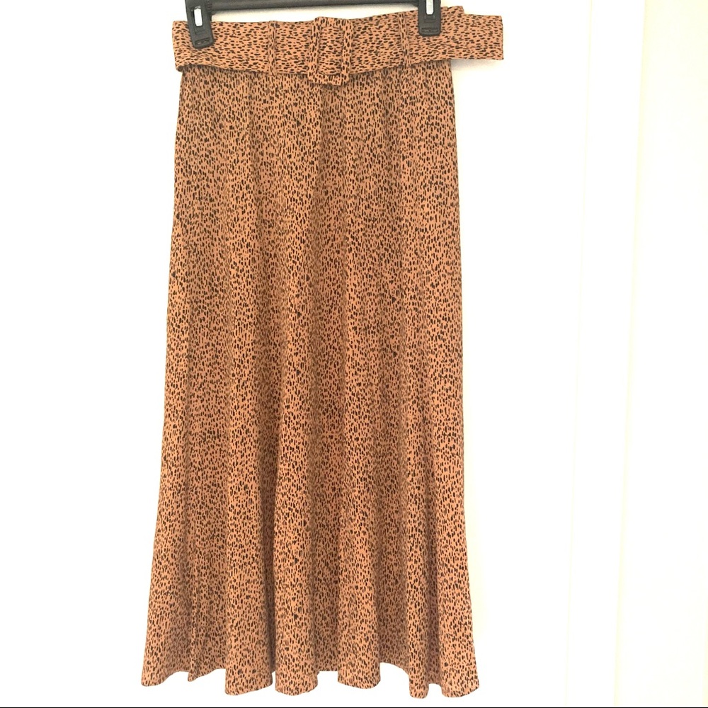 Elodie Animal Print Midi Skirt Size XS